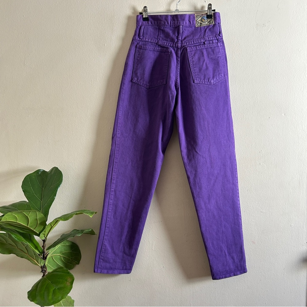 80's Purple Jeans Gem Window Plant Hanging Shelf Hydroponic Basket Pot